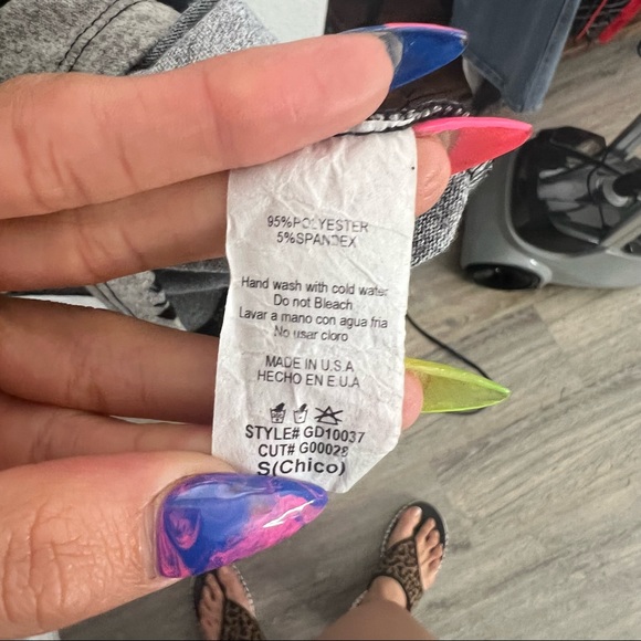 Black and Grey Floral cocktail dress size Small - Picture 10 of 10